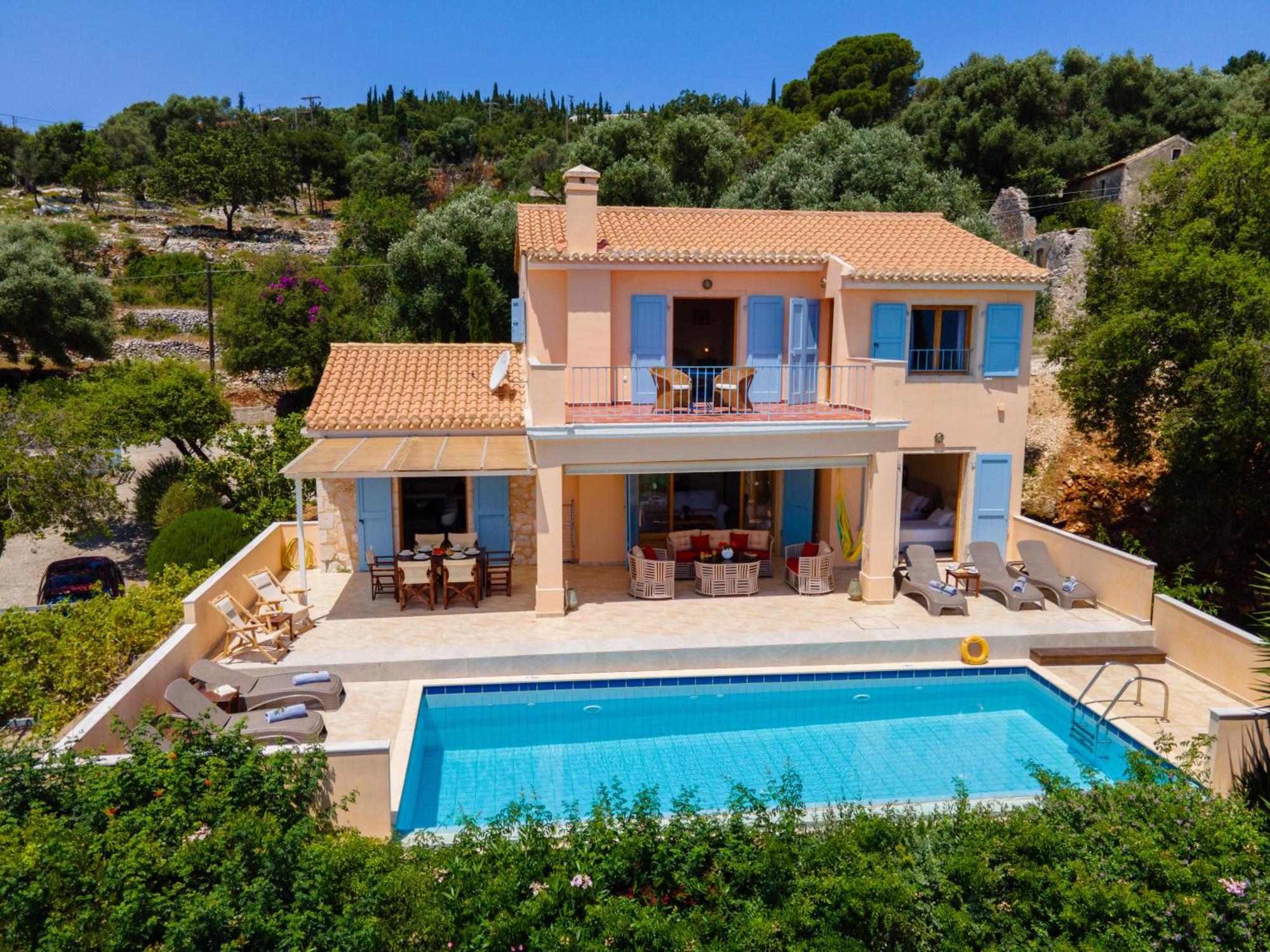 Villa Apollo Up To 8Px, Private Pool Fiskardo Eksteriør billede